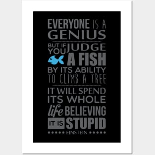 Everyone is a genius Posters and Art